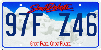 SD license plate 97FZ46