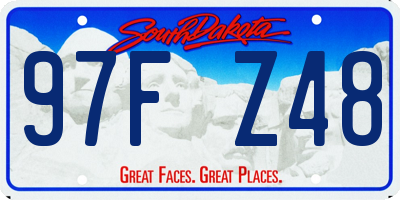 SD license plate 97FZ48