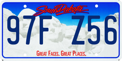 SD license plate 97FZ56