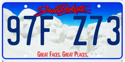 SD license plate 97FZ73