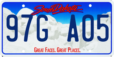 SD license plate 97GA05