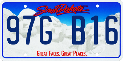 SD license plate 97GB16