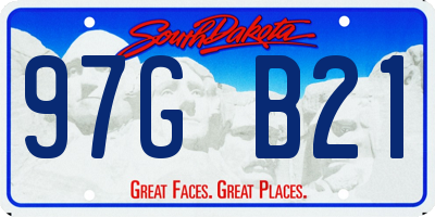 SD license plate 97GB21