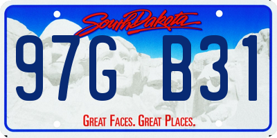 SD license plate 97GB31