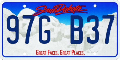 SD license plate 97GB37
