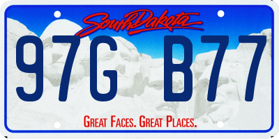 SD license plate 97GB77