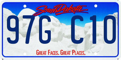 SD license plate 97GC10