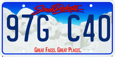 SD license plate 97GC40