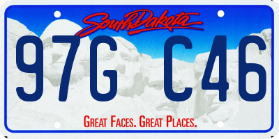 SD license plate 97GC46