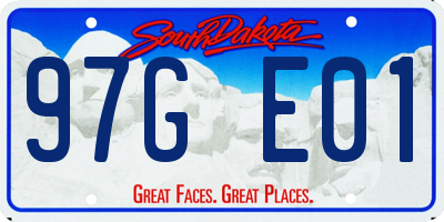 SD license plate 97GE01