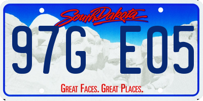 SD license plate 97GE05