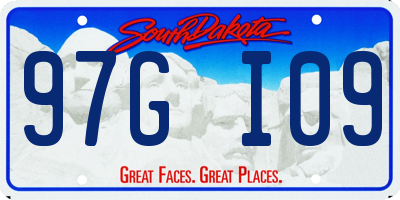 SD license plate 97GI09