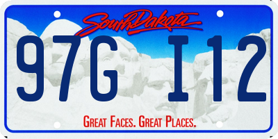 SD license plate 97GI12