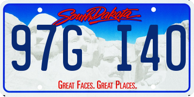 SD license plate 97GI40