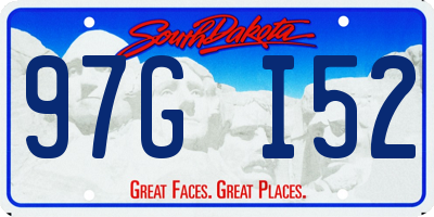 SD license plate 97GI52