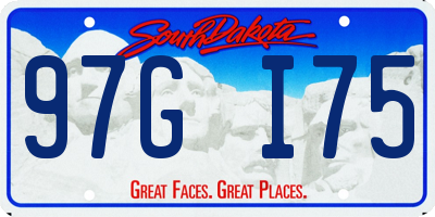 SD license plate 97GI75
