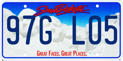 SD license plate 97GL05