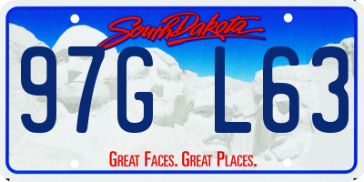 SD license plate 97GL63