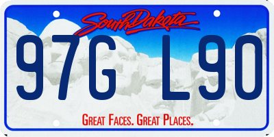 SD license plate 97GL90