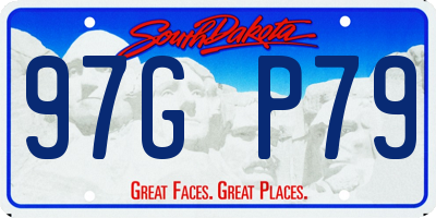 SD license plate 97GP79