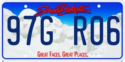 SD license plate 97GR06