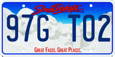 SD license plate 97GT02