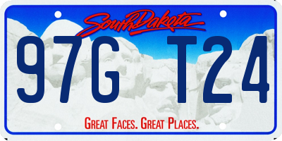 SD license plate 97GT24