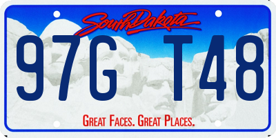 SD license plate 97GT48