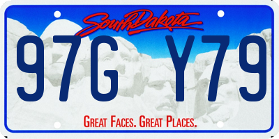 SD license plate 97GY79