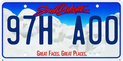 SD license plate 97HA00