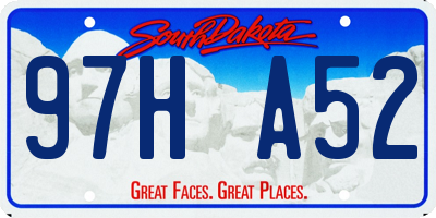 SD license plate 97HA52