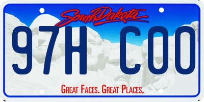 SD license plate 97HC00