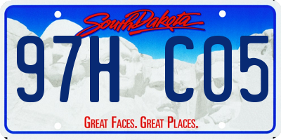 SD license plate 97HC05