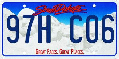 SD license plate 97HC06