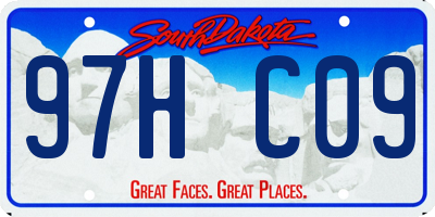 SD license plate 97HC09