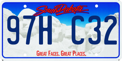 SD license plate 97HC32