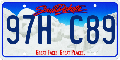 SD license plate 97HC89