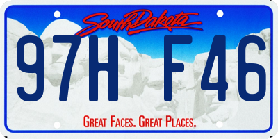 SD license plate 97HF46