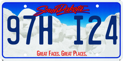 SD license plate 97HI24