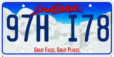 SD license plate 97HI78