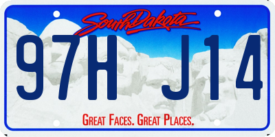 SD license plate 97HJ14