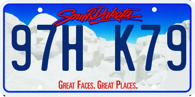 SD license plate 97HK79