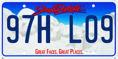 SD license plate 97HL09