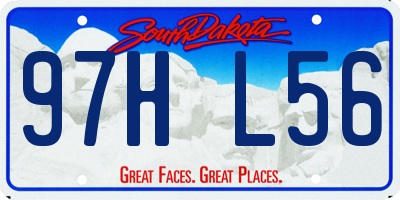SD license plate 97HL56