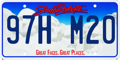 SD license plate 97HM20