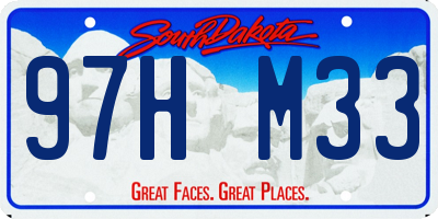 SD license plate 97HM33