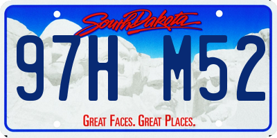SD license plate 97HM52