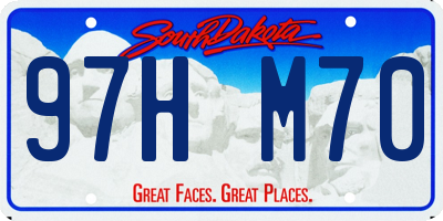 SD license plate 97HM70