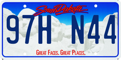 SD license plate 97HN44
