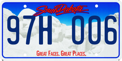SD license plate 97HO06